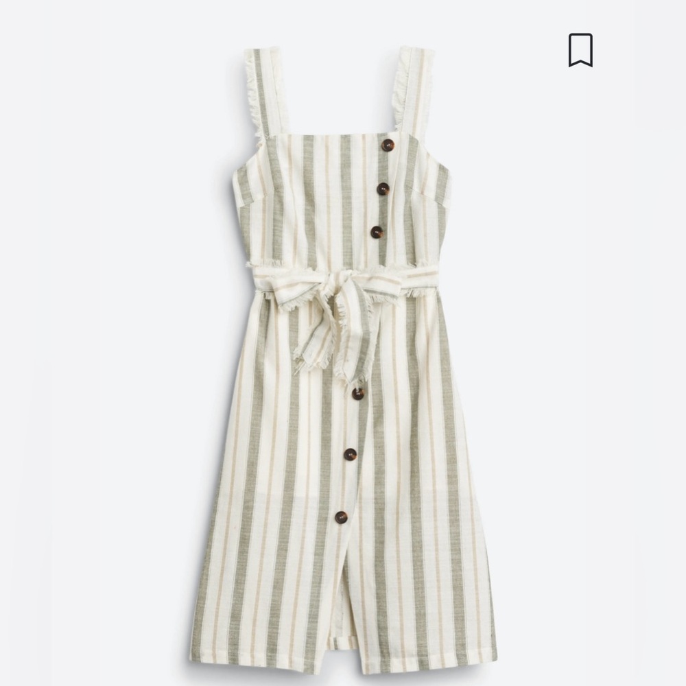 Heatherly Maria Linen Midi Dress Sz. L - Picture 5 of 10